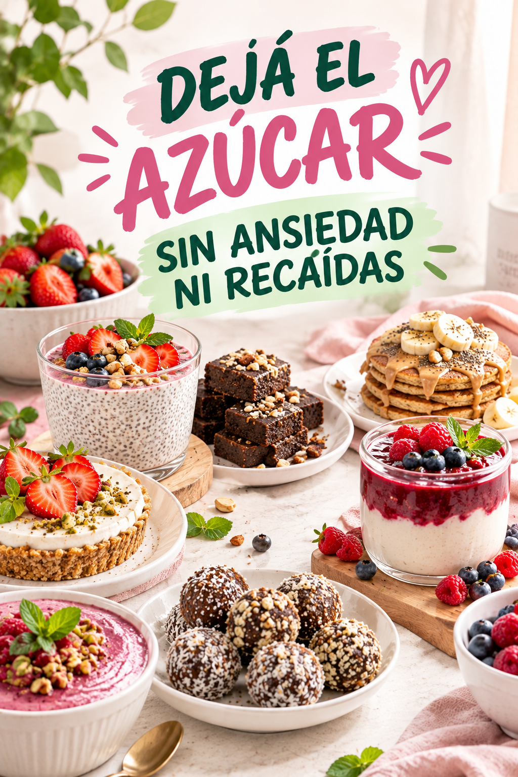 dejar el azucar sin ansiedad y controlar tus antojos , sin renunciar a lo dulce.